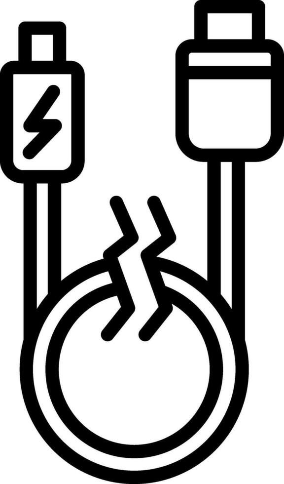 Usb cable Vector Icon Design