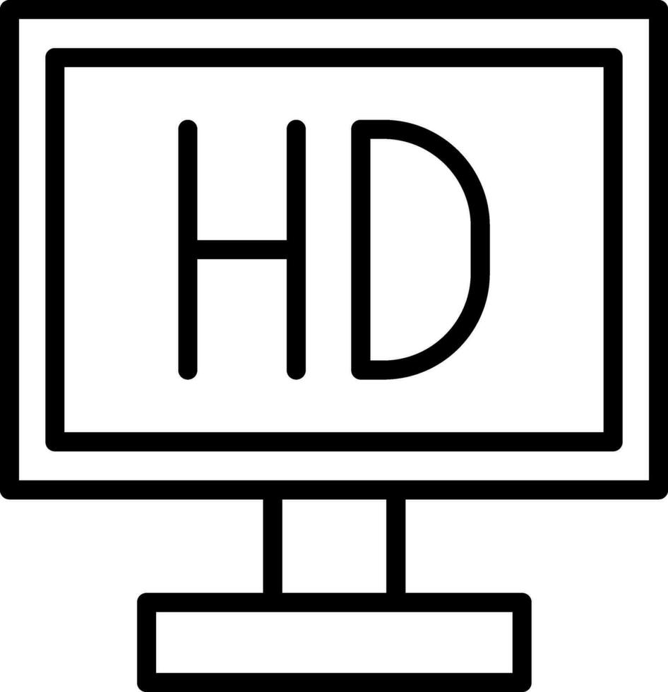 Video display Vector Icon Design