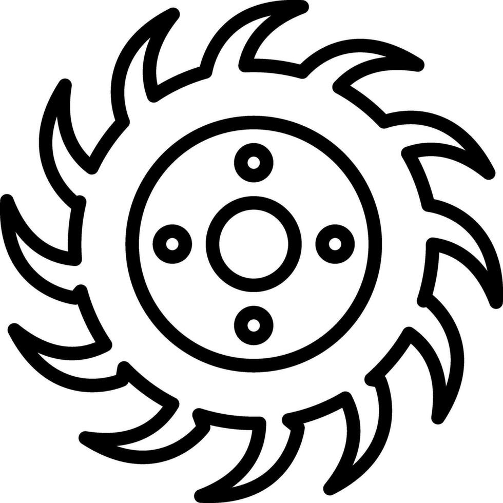 diseño de icono de vector de sierra circular