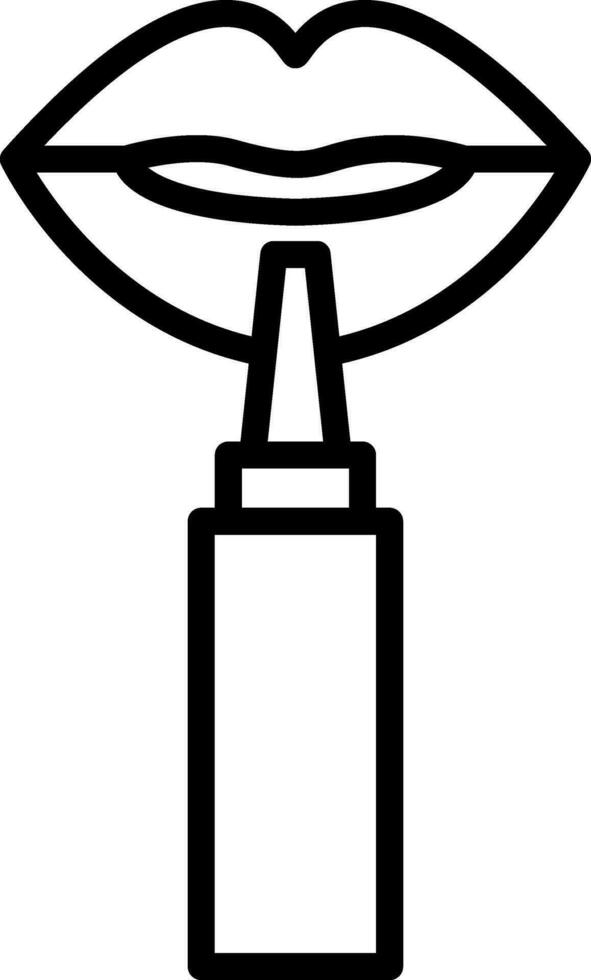 Lip Liner Vector Icon Design