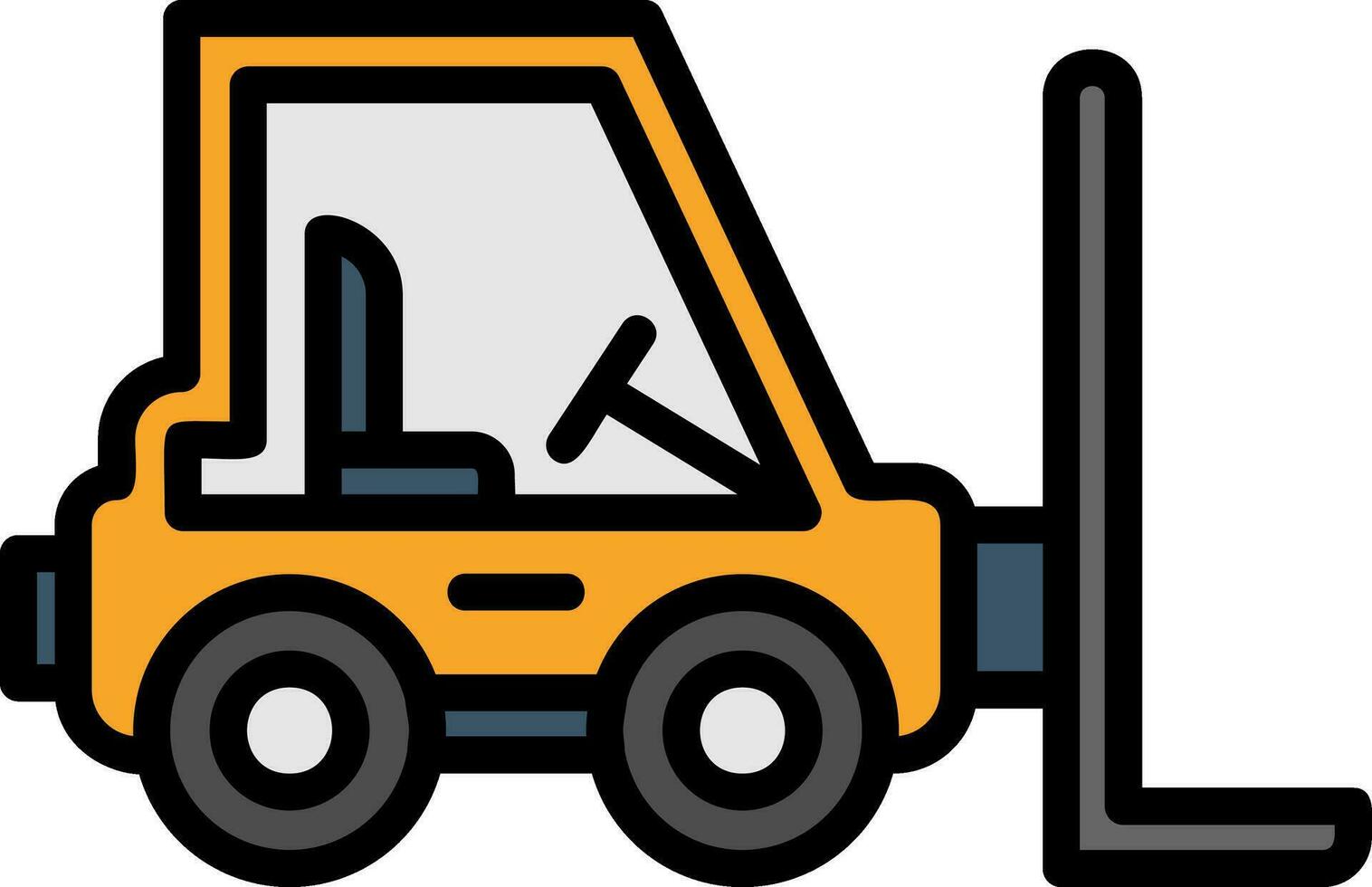 Forklift Vector Icon Design