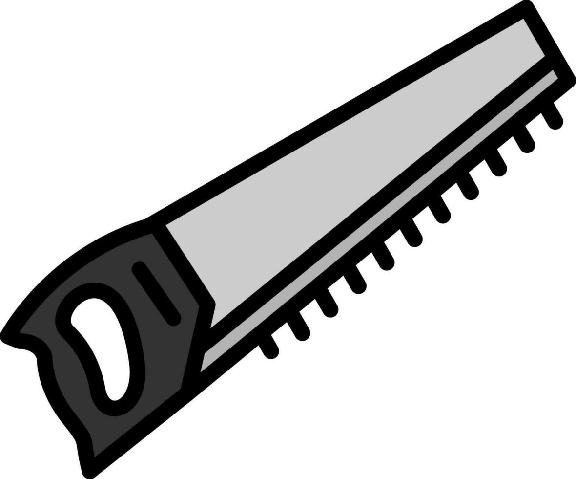 Hand saw Vector Icon Design