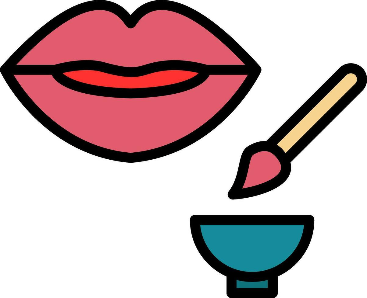 Lip Exfoliator Vector Icon Design