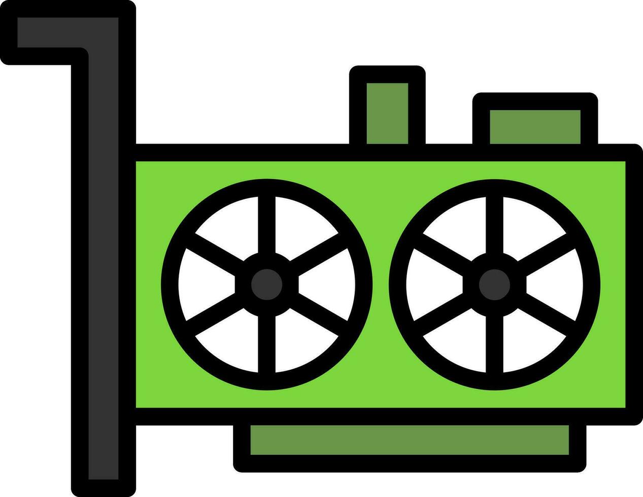 Vga card Vector Icon Design