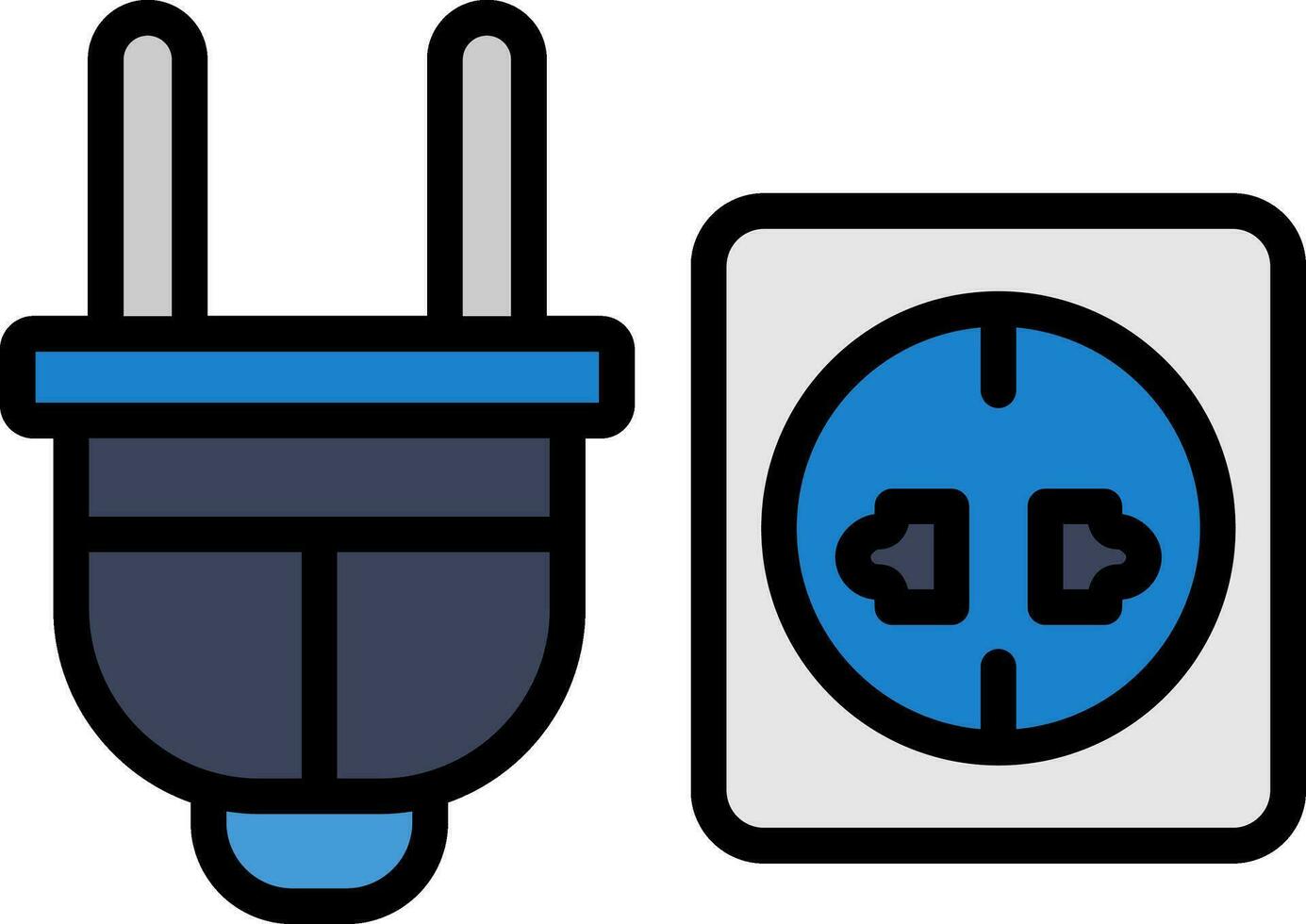 Power socket Vector Icon Design