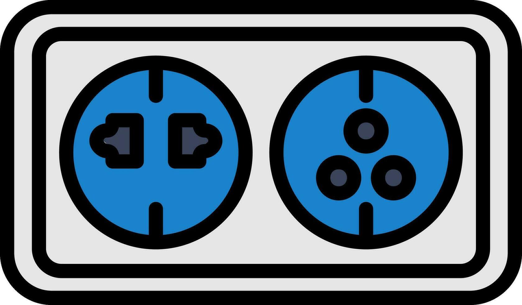 Wall socket Vector Icon Design