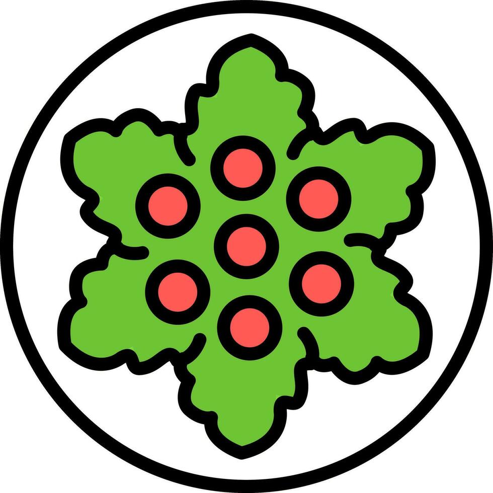 Caesar Salad Vector Icon Design