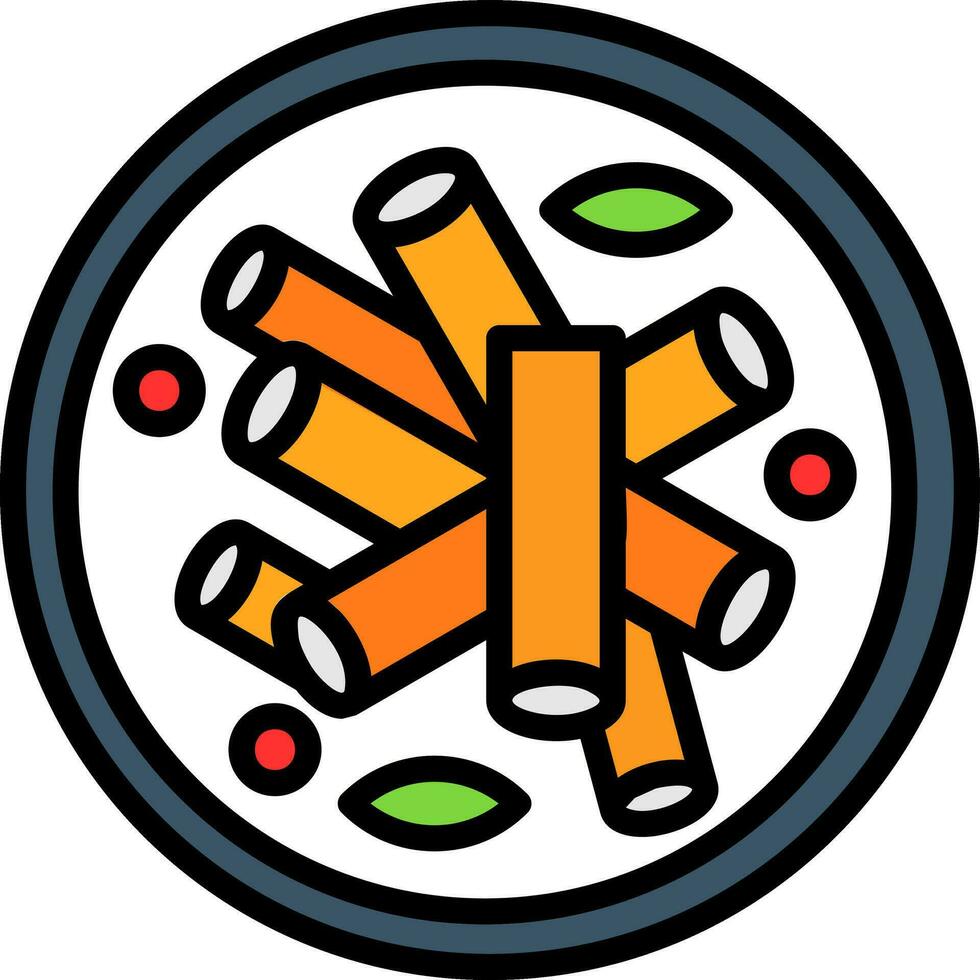 Baked Ziti Vector Icon Design