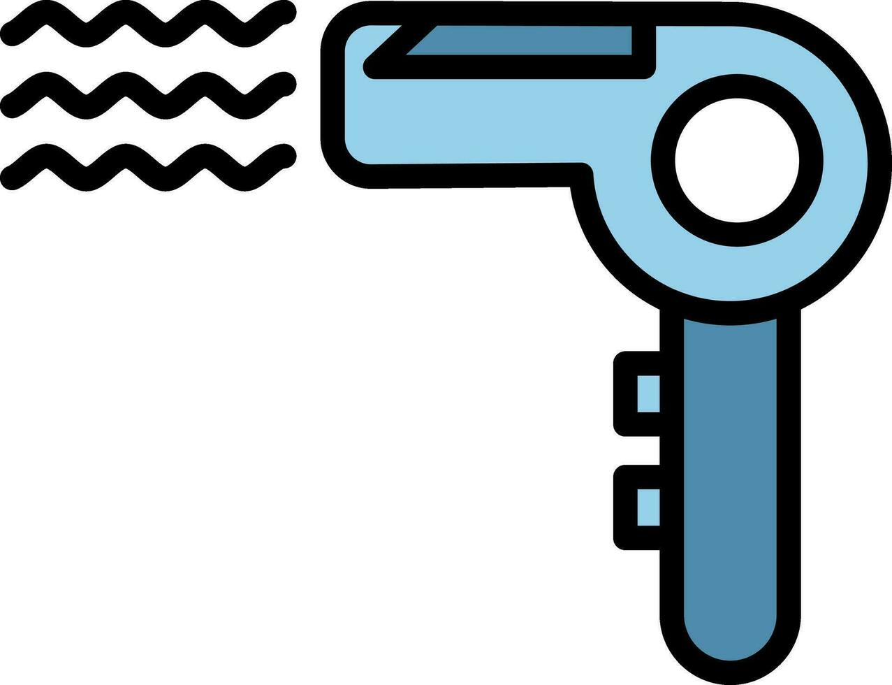 Hair Dryer Vector Icon Design