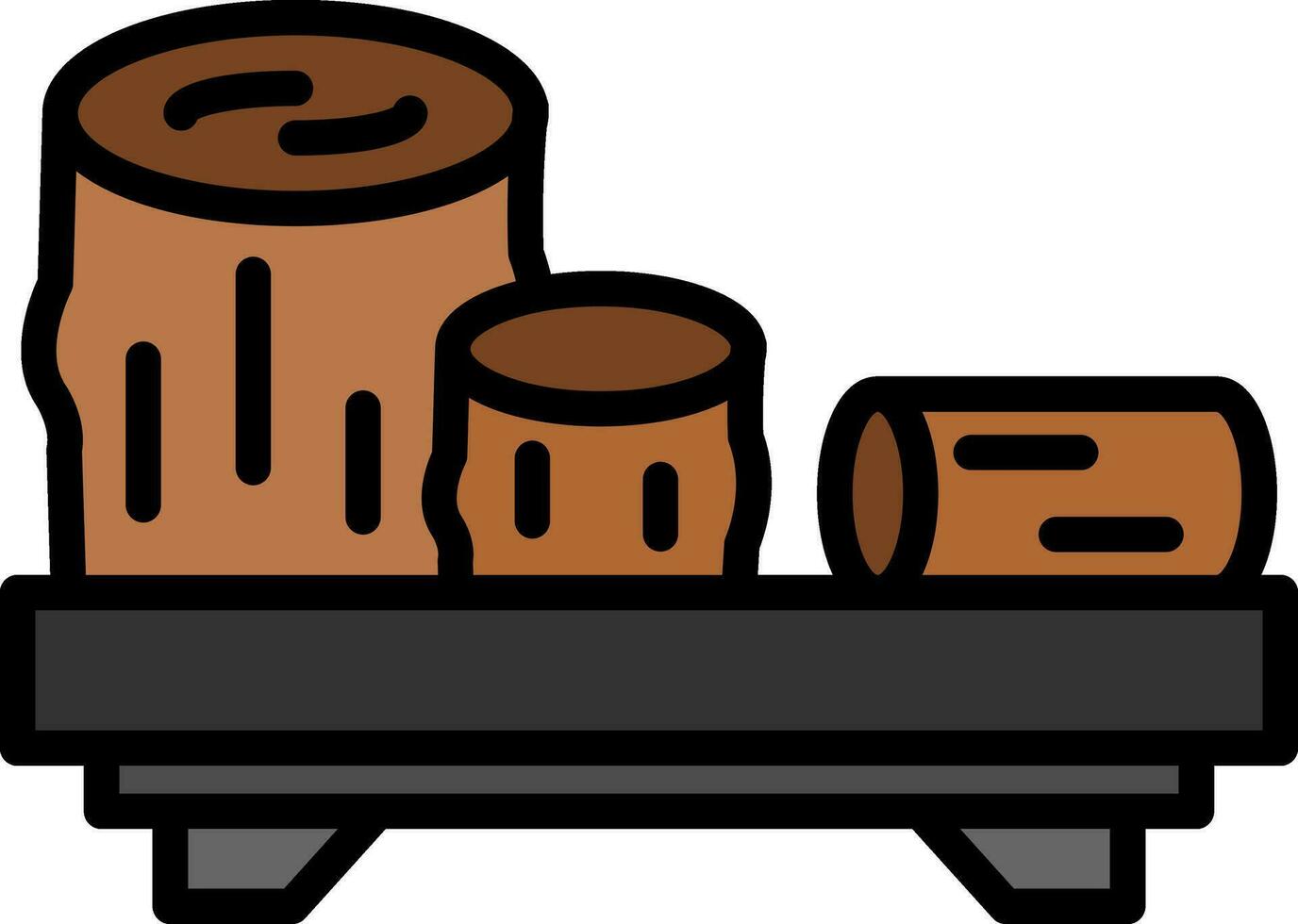 Wood Vector Icon Design