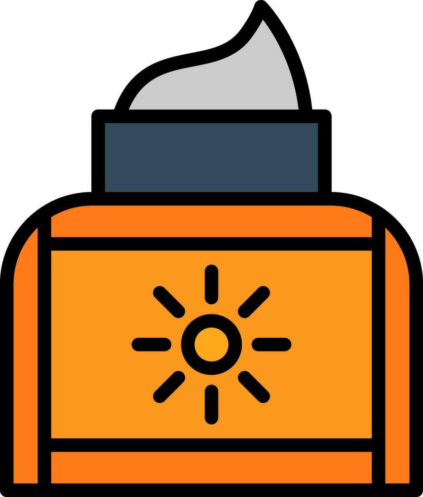 diseño de icono de vector de protector solar