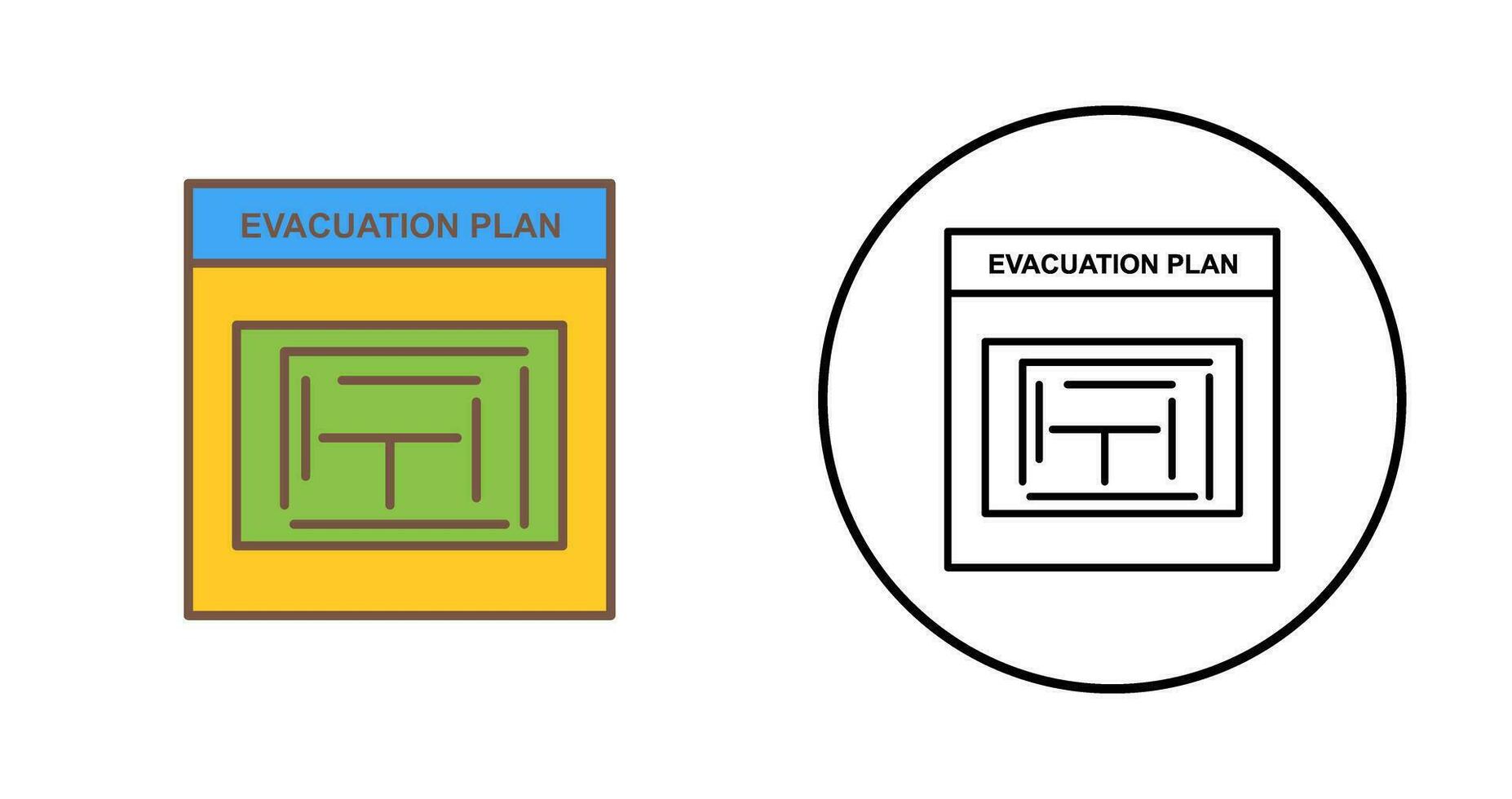 Evacuation Plan Vector Icon