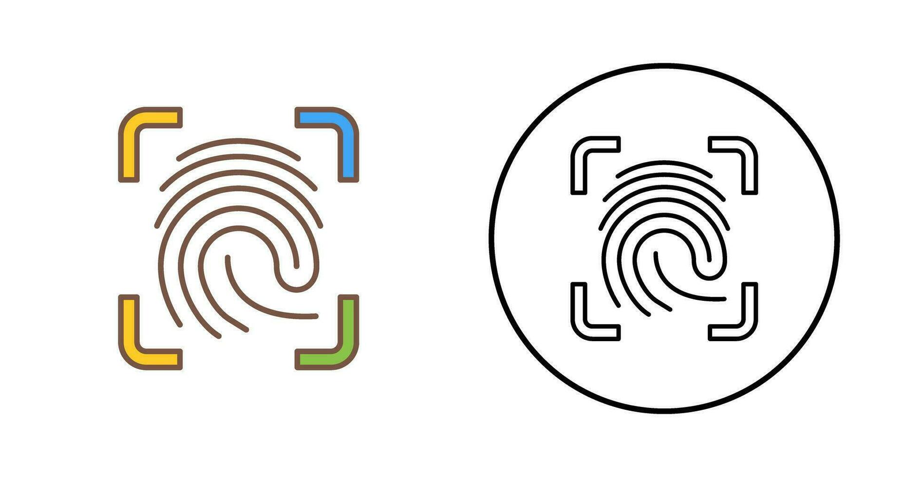 Finger Print Vector Icon