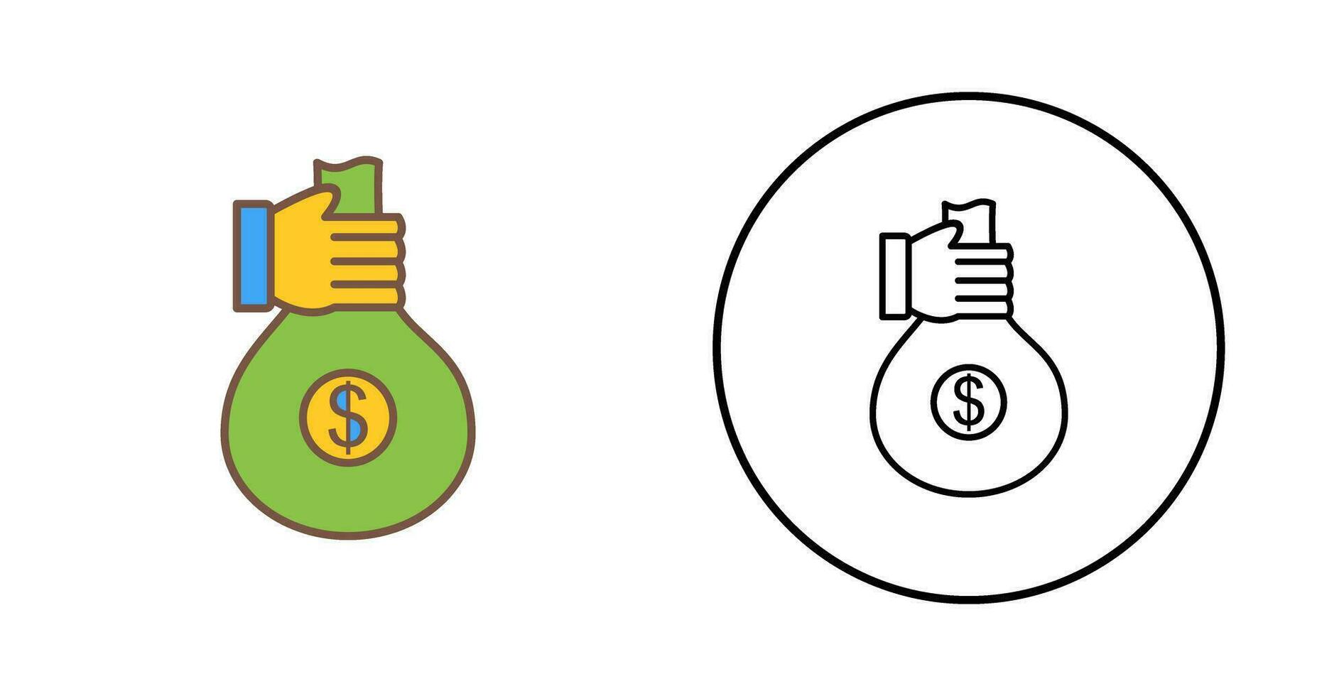 Unique Money Sharing Vector Icon