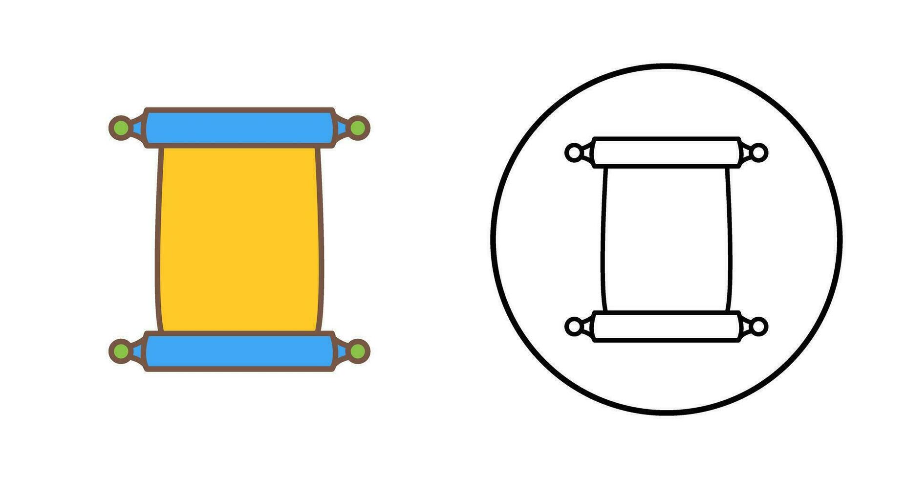Scroll of Paper Vector Icon