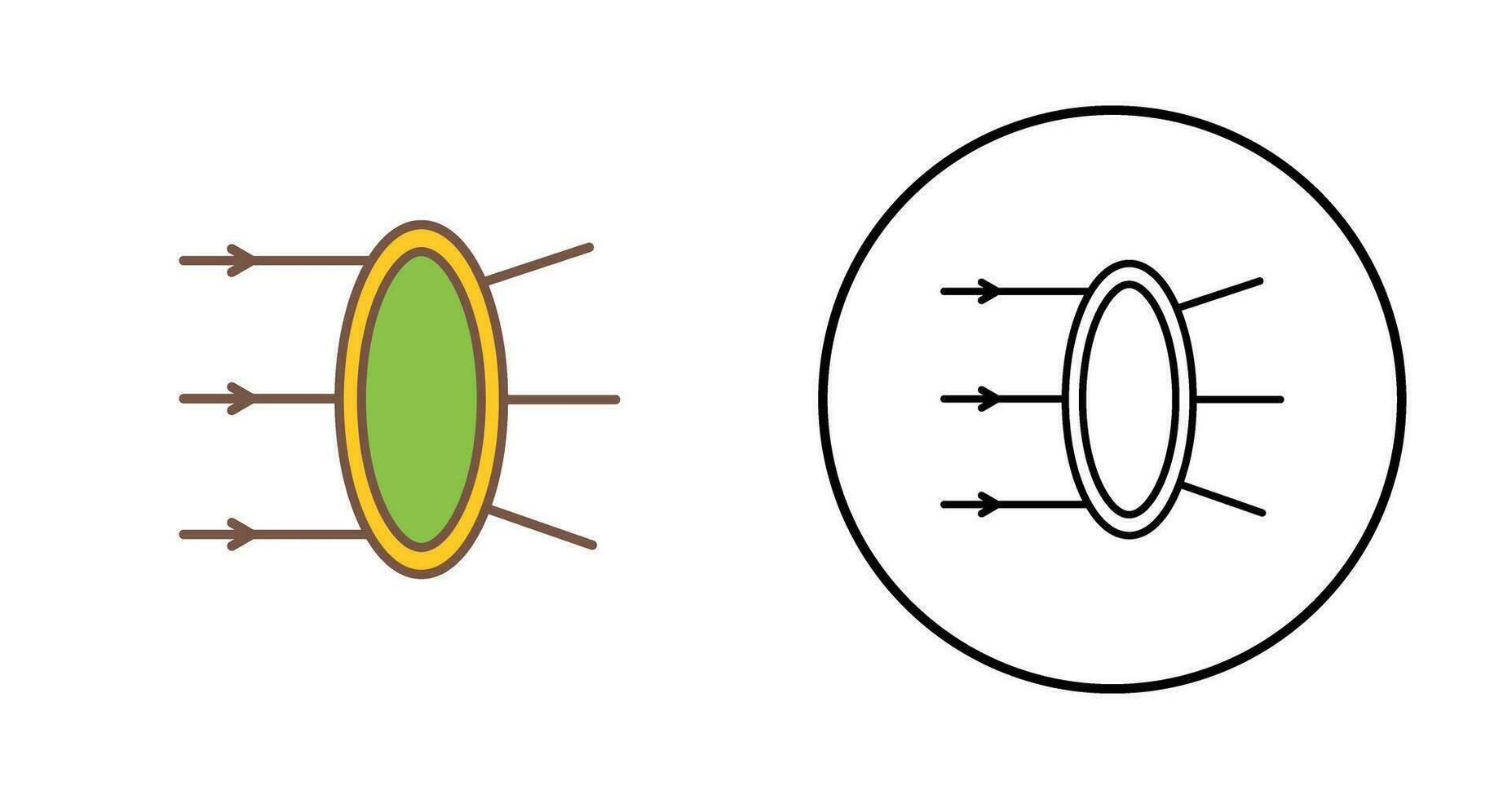 Refraction Vector Icon