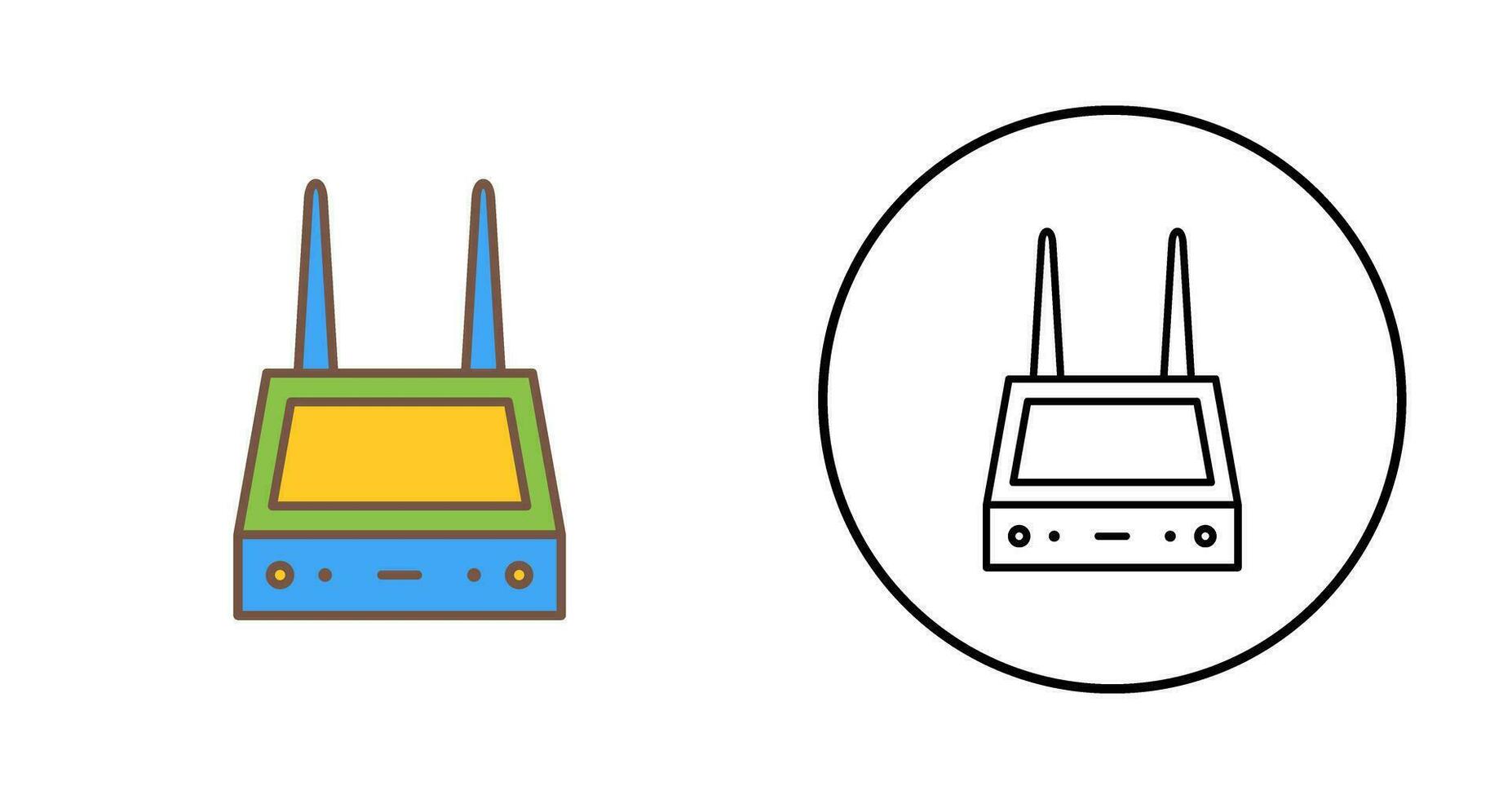 Unique Router Vector Icon