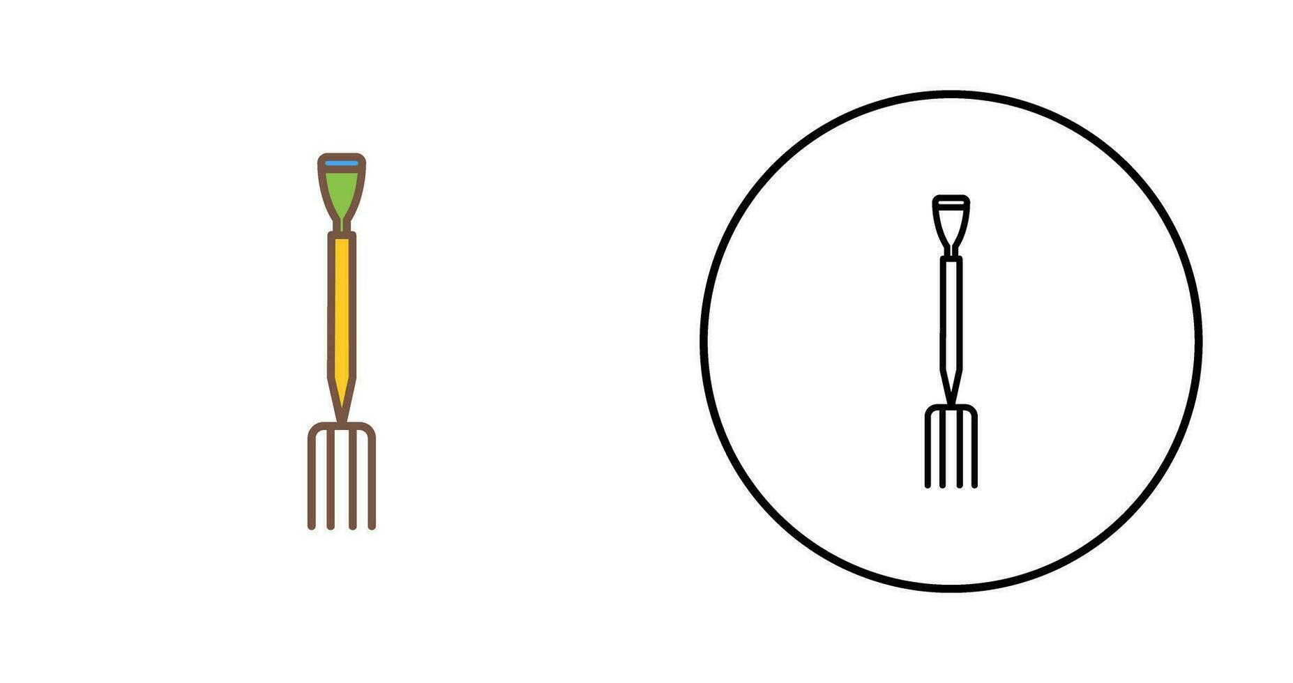 Gardening Fork Vector Icon