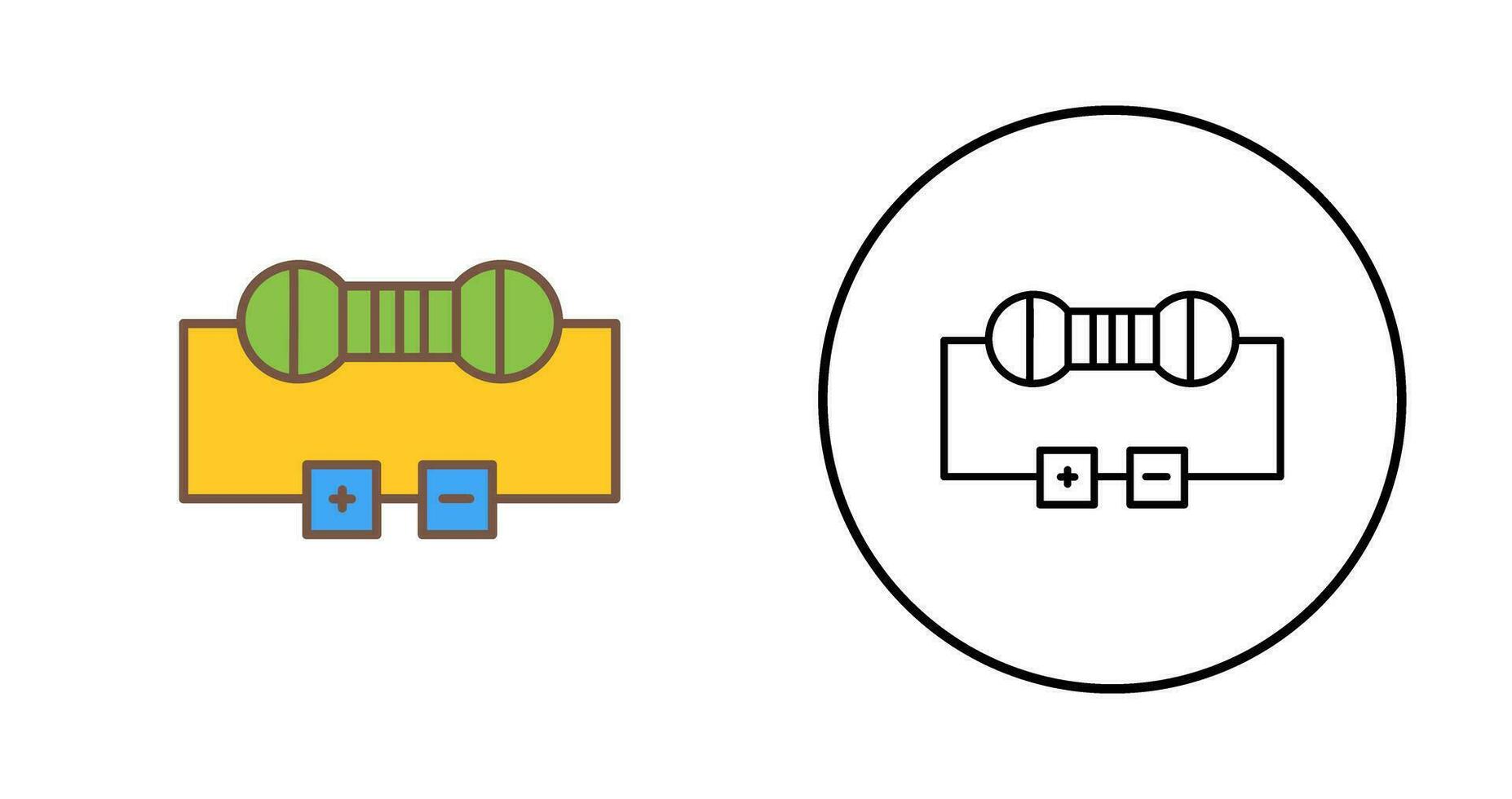 Resistor Vector Icon