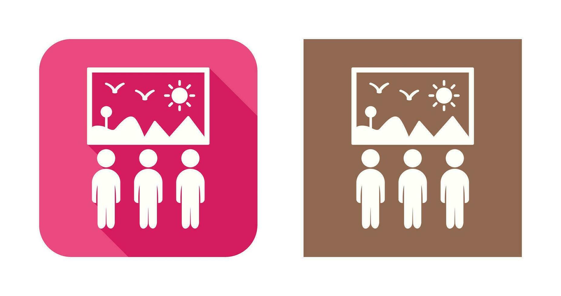Viewing Painting Vector Icon
