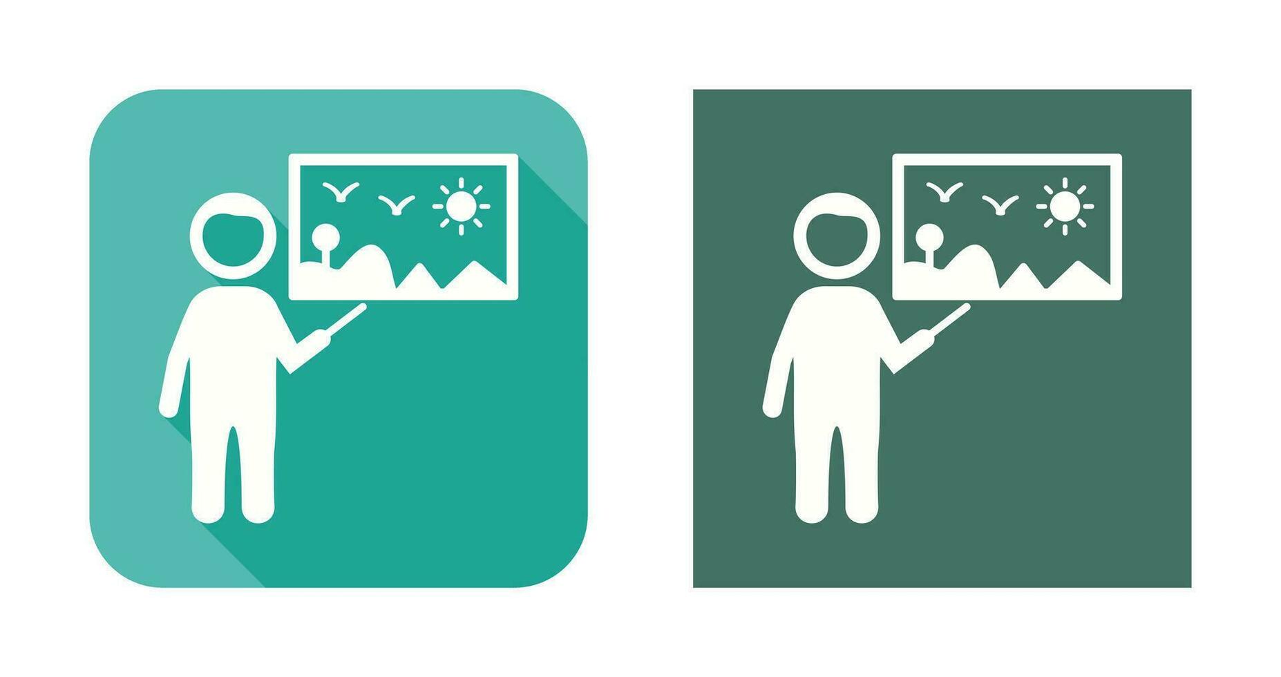 Art Museum Guide Vector Icon