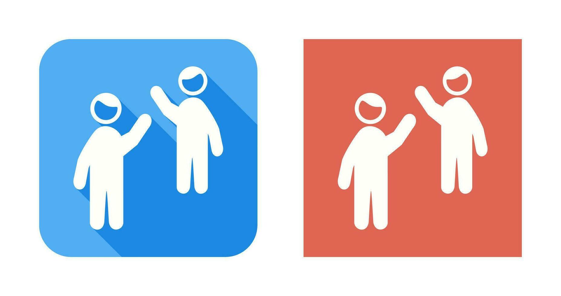 Waing to people Vector Icon