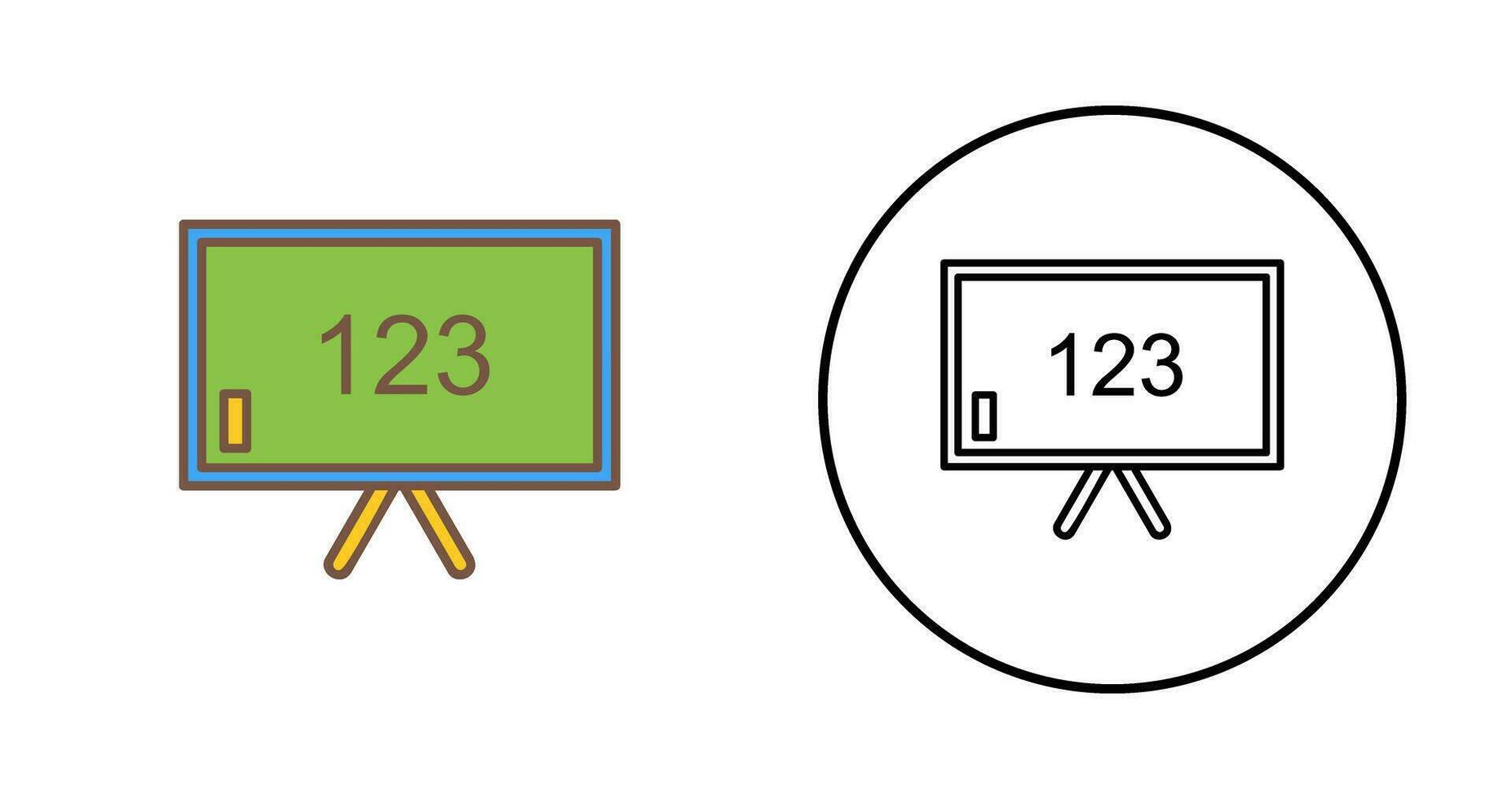 Unique Classroom Board Vector Icon