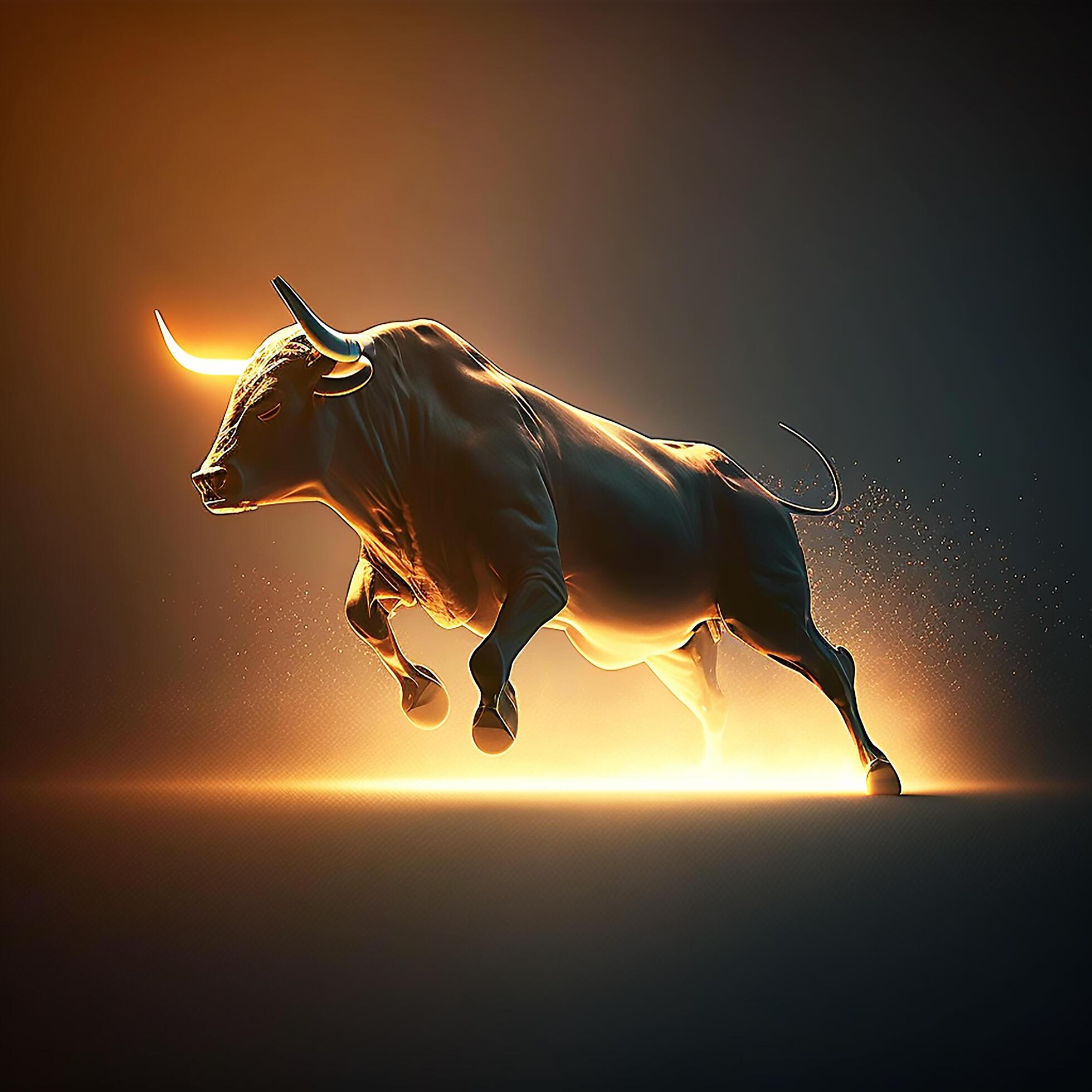 An angry strong bull running into battle 30564470 Stock Photo at Vecteezy