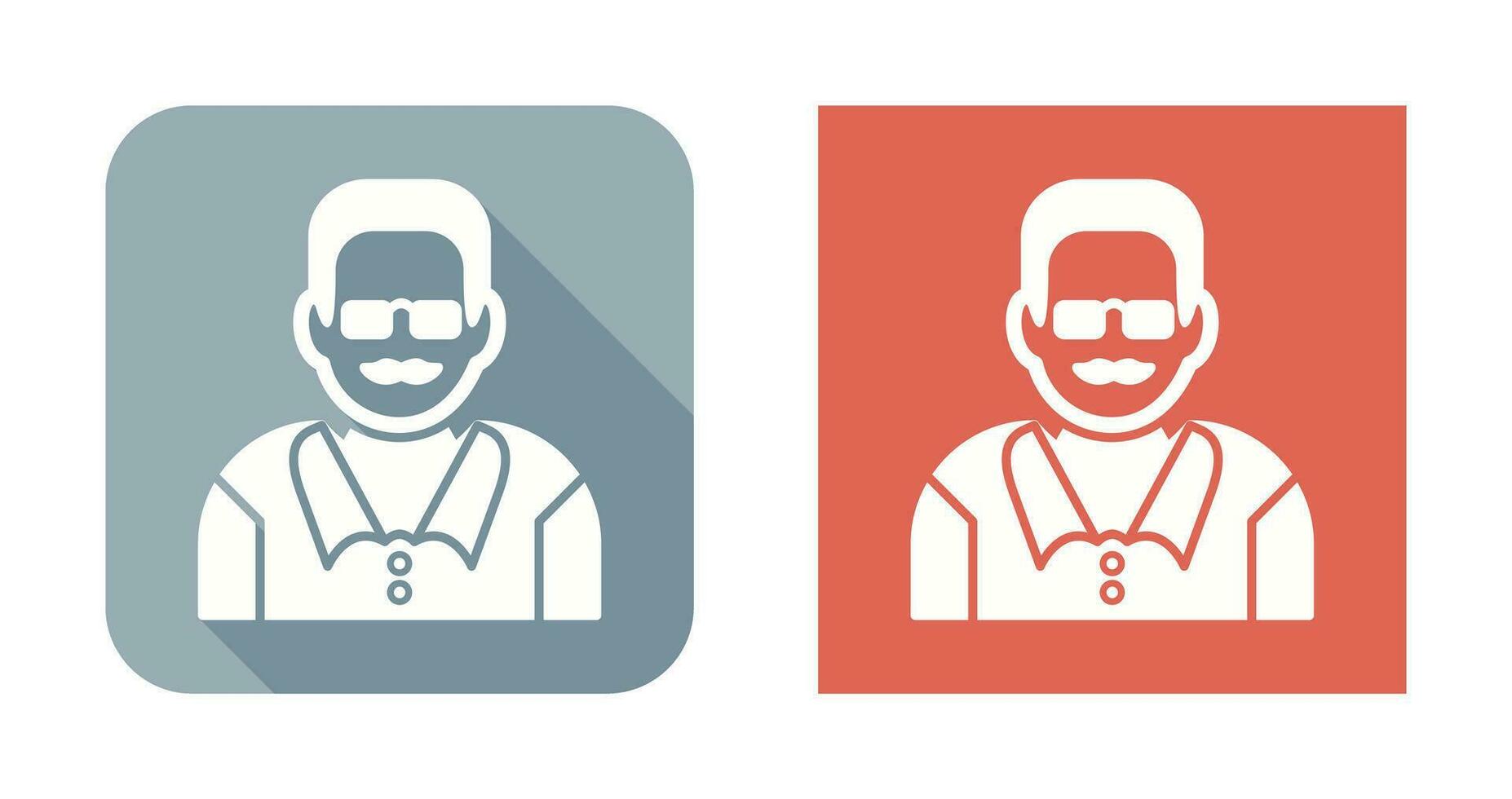 Unique Male Professor Vector Icon