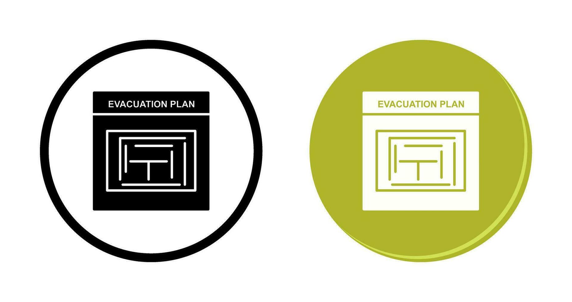 Evacuation Plan Vector Icon