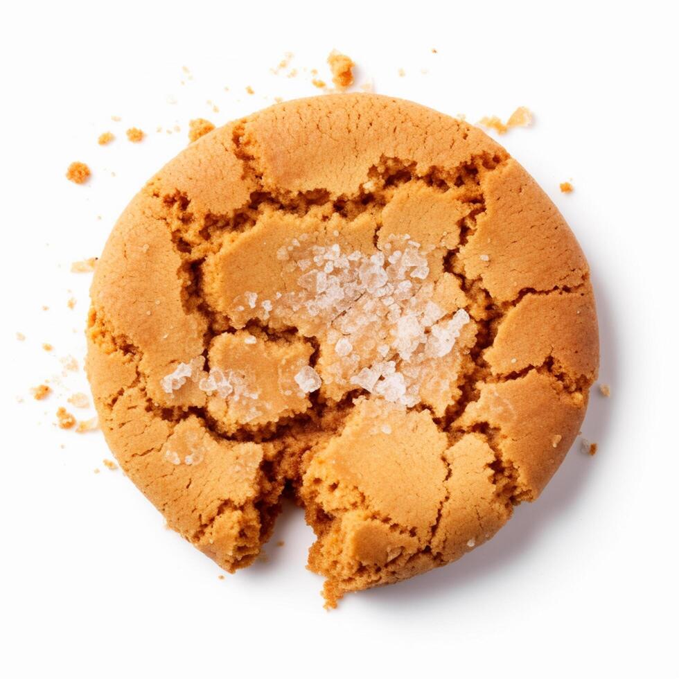 Ginger biscuit on a white background photo