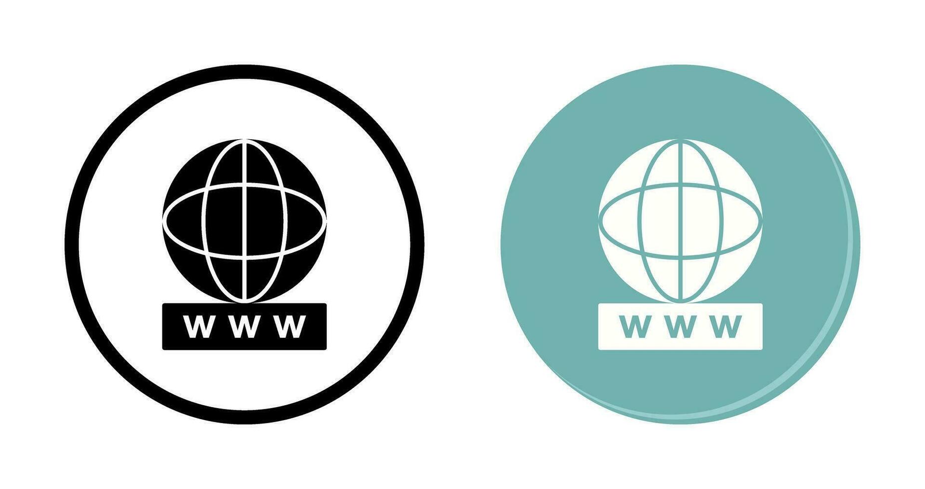 Unique World Wide Web Vector Icon