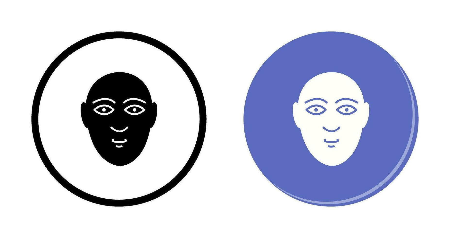 icono de vector de rostro humano