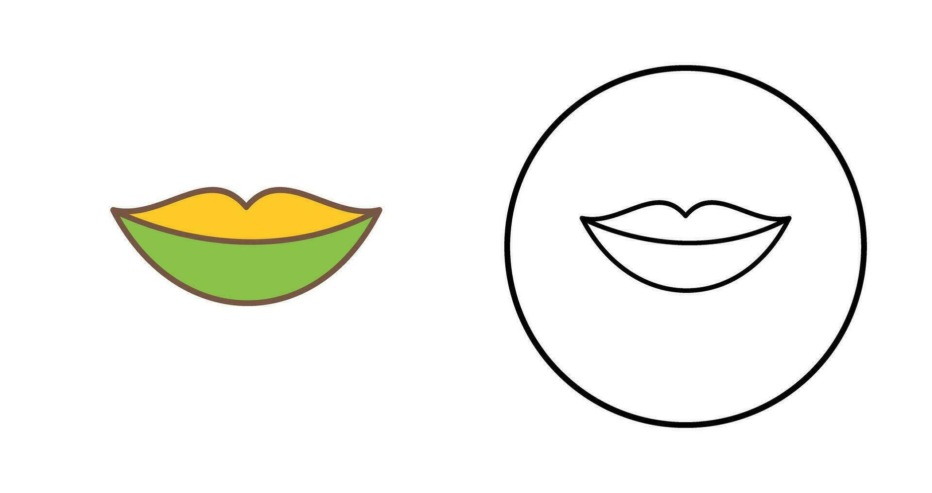 icono de vector de labios