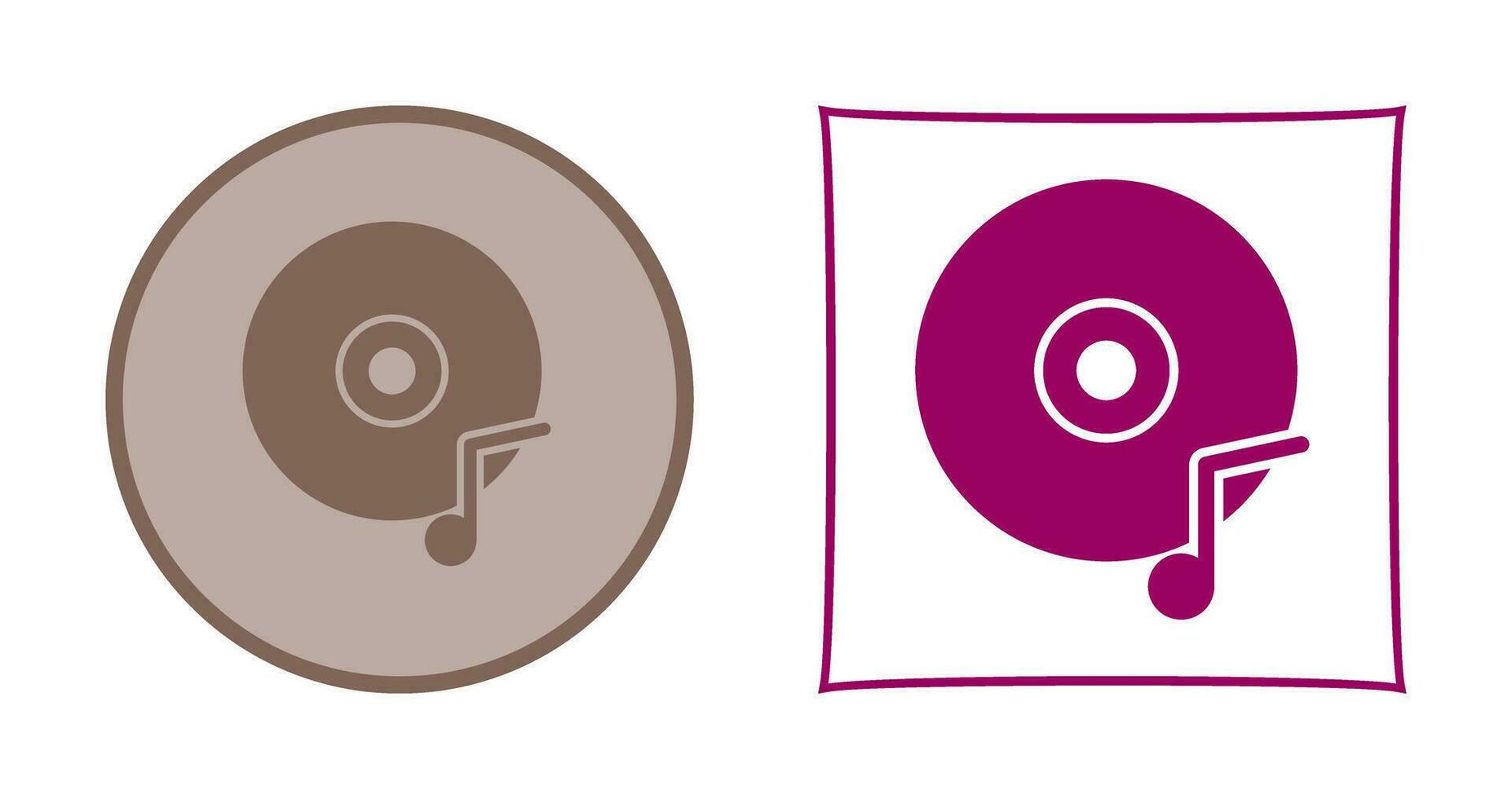 icono de vector de cd de música