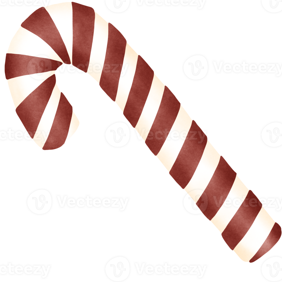 Red and white striped candy cane png
