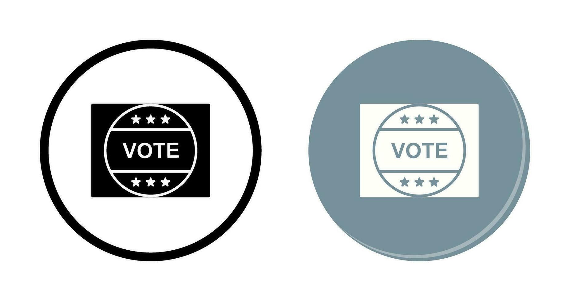 Vote Sticker Vector Icon
