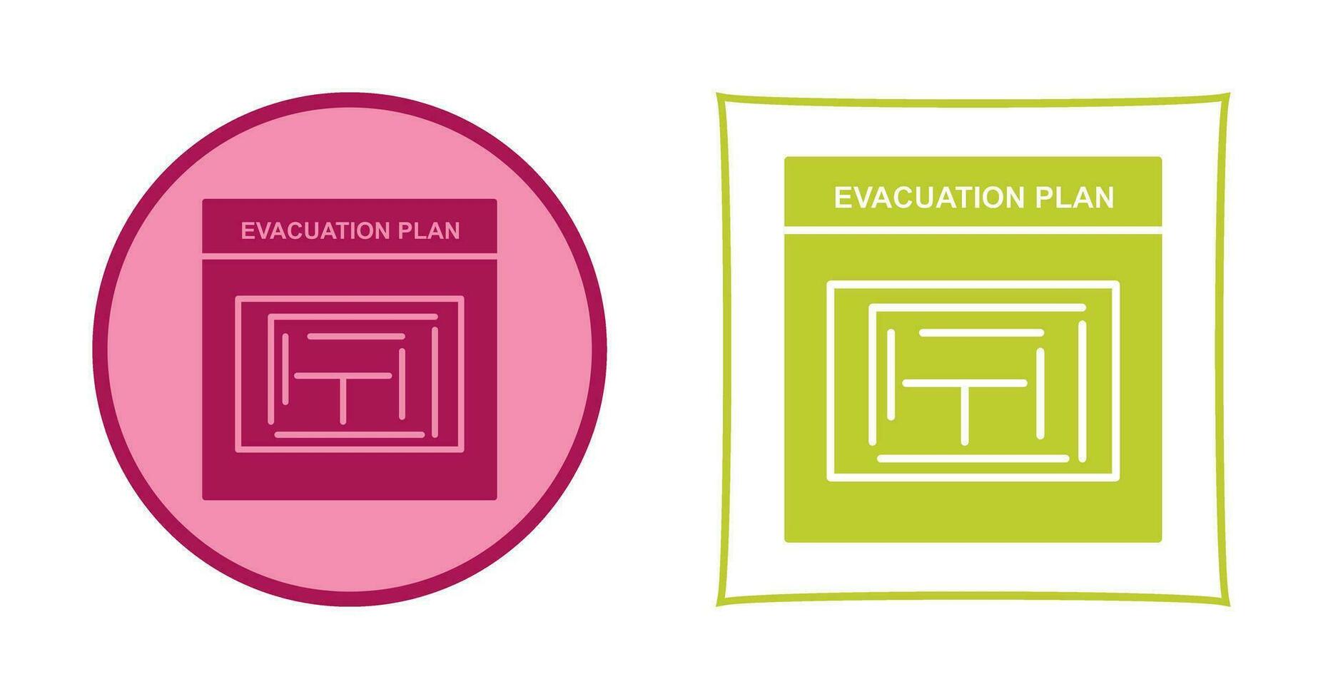 Evacuation Plan Vector Icon