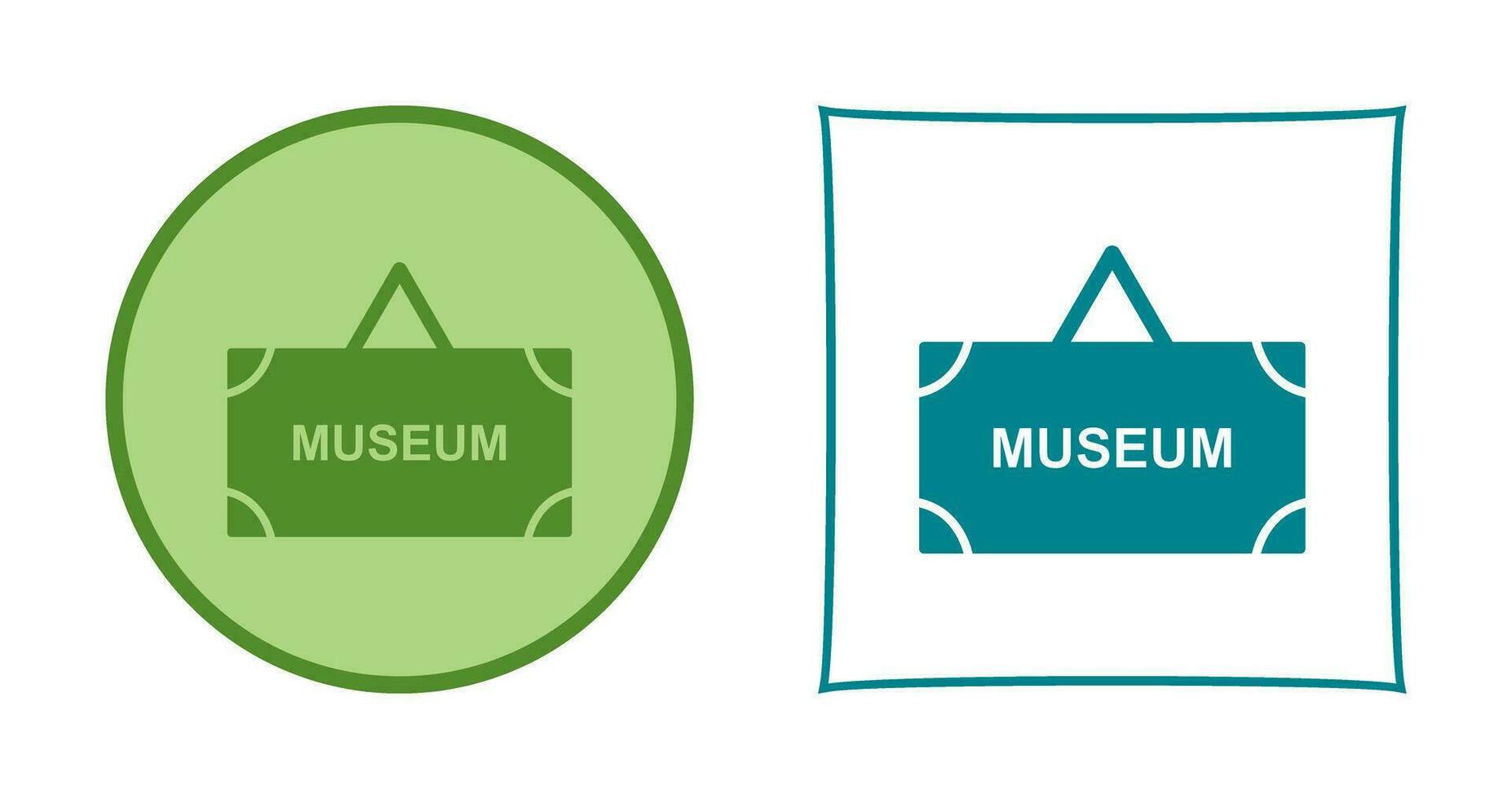 Museum Tag Vector Icon