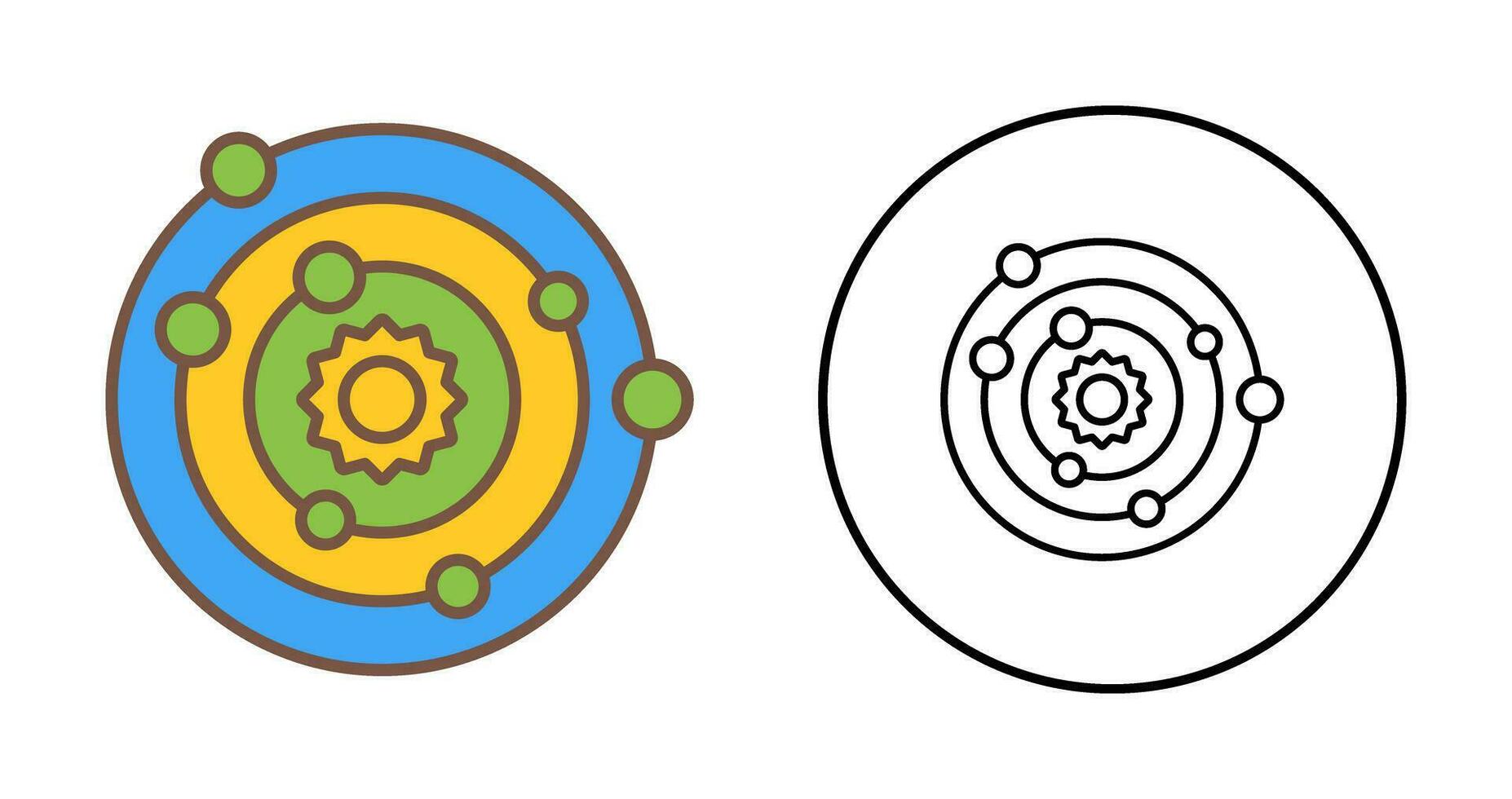 Solar System Vector Icon
