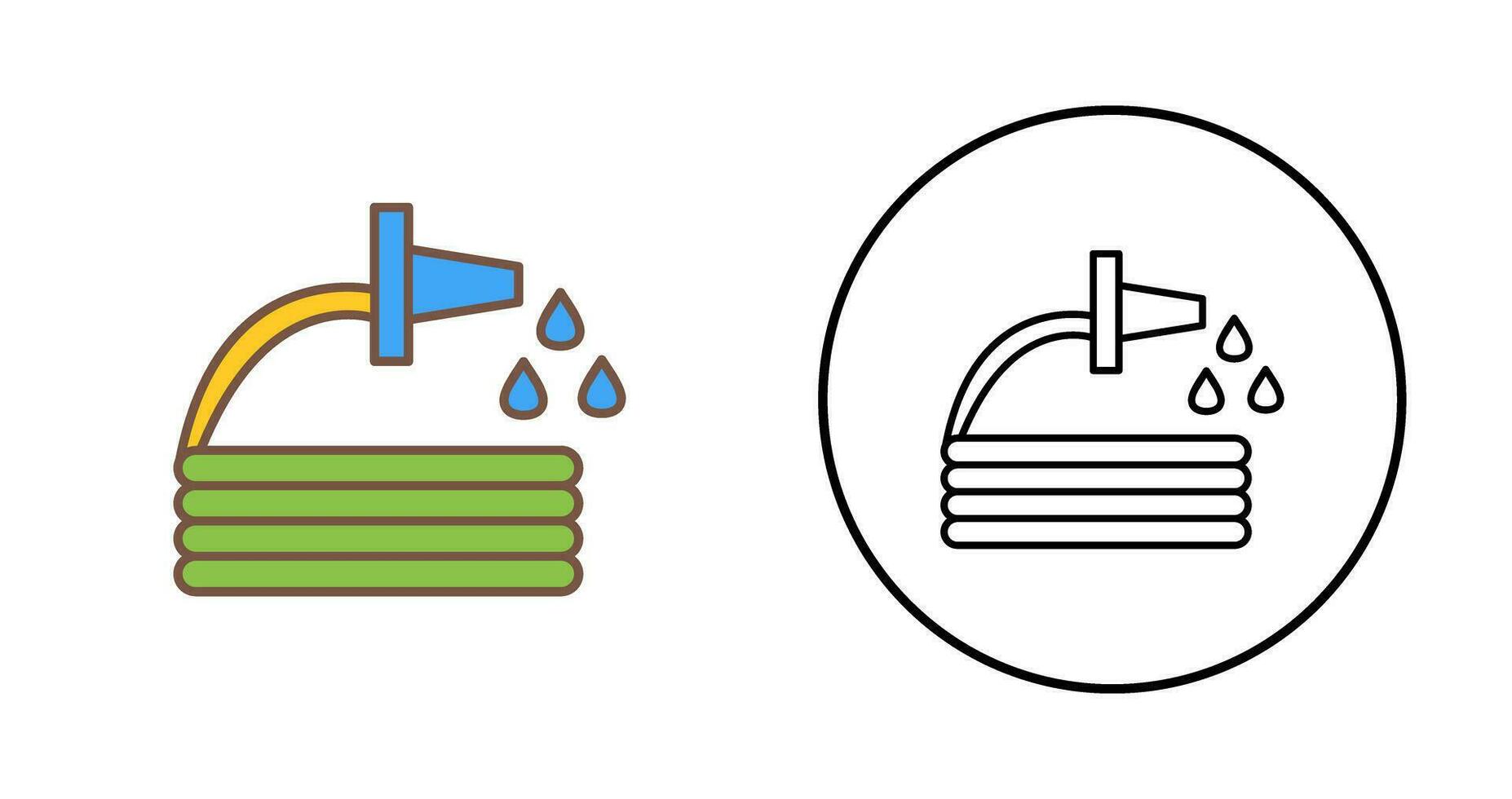 Unique Water Hose Vector Icon