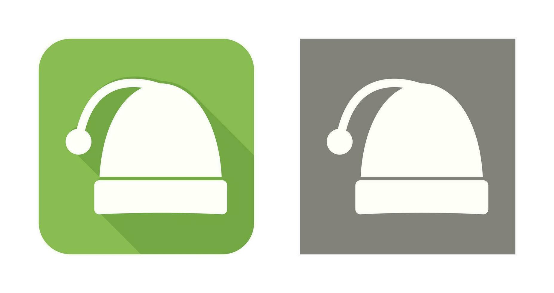 icono de vector de gorro de navidad