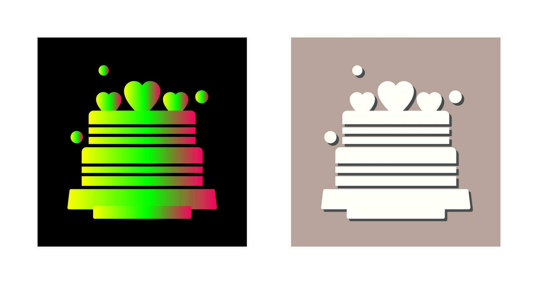 icono de vector de pastel de bodas