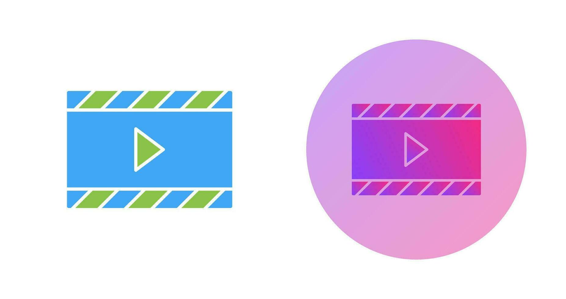 Unique Video and Animation Vector Icon