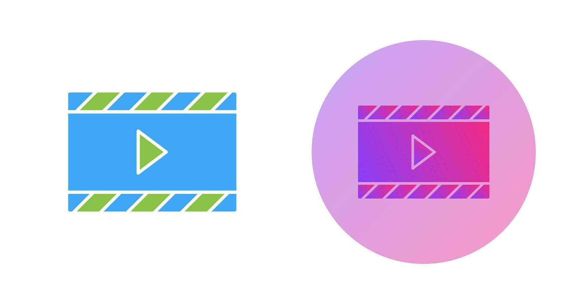 Unique Video and Animation Vector Icon