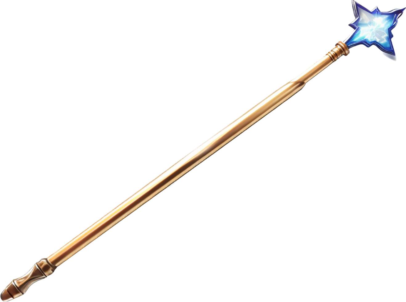 Magic wand png with AI generated.