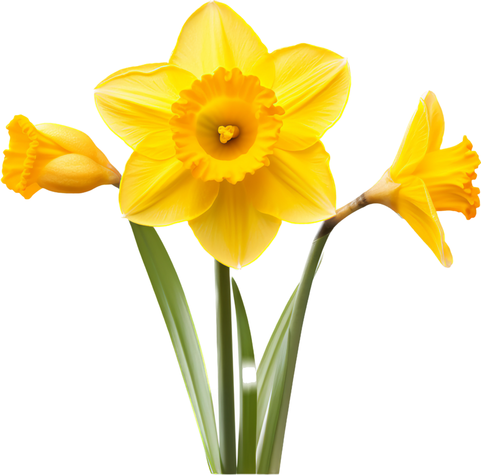 Daffodil png with AI generated.