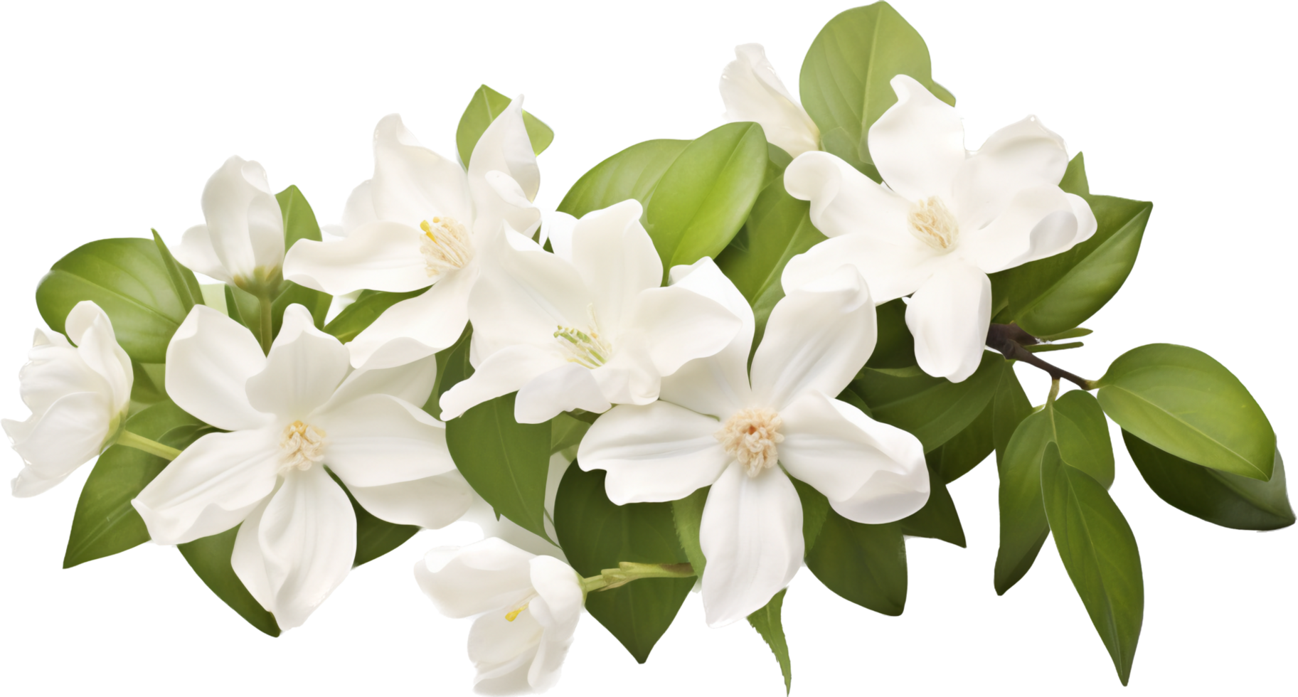 Jasmine png with AI generated.