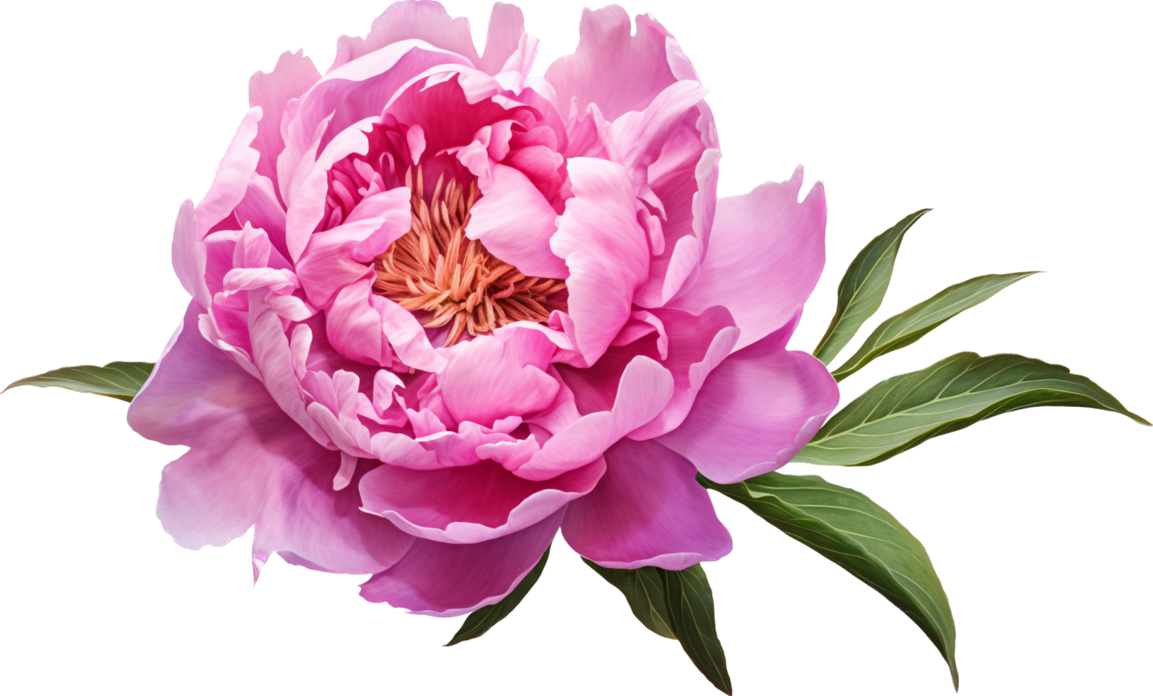 Peony png with AI generated.