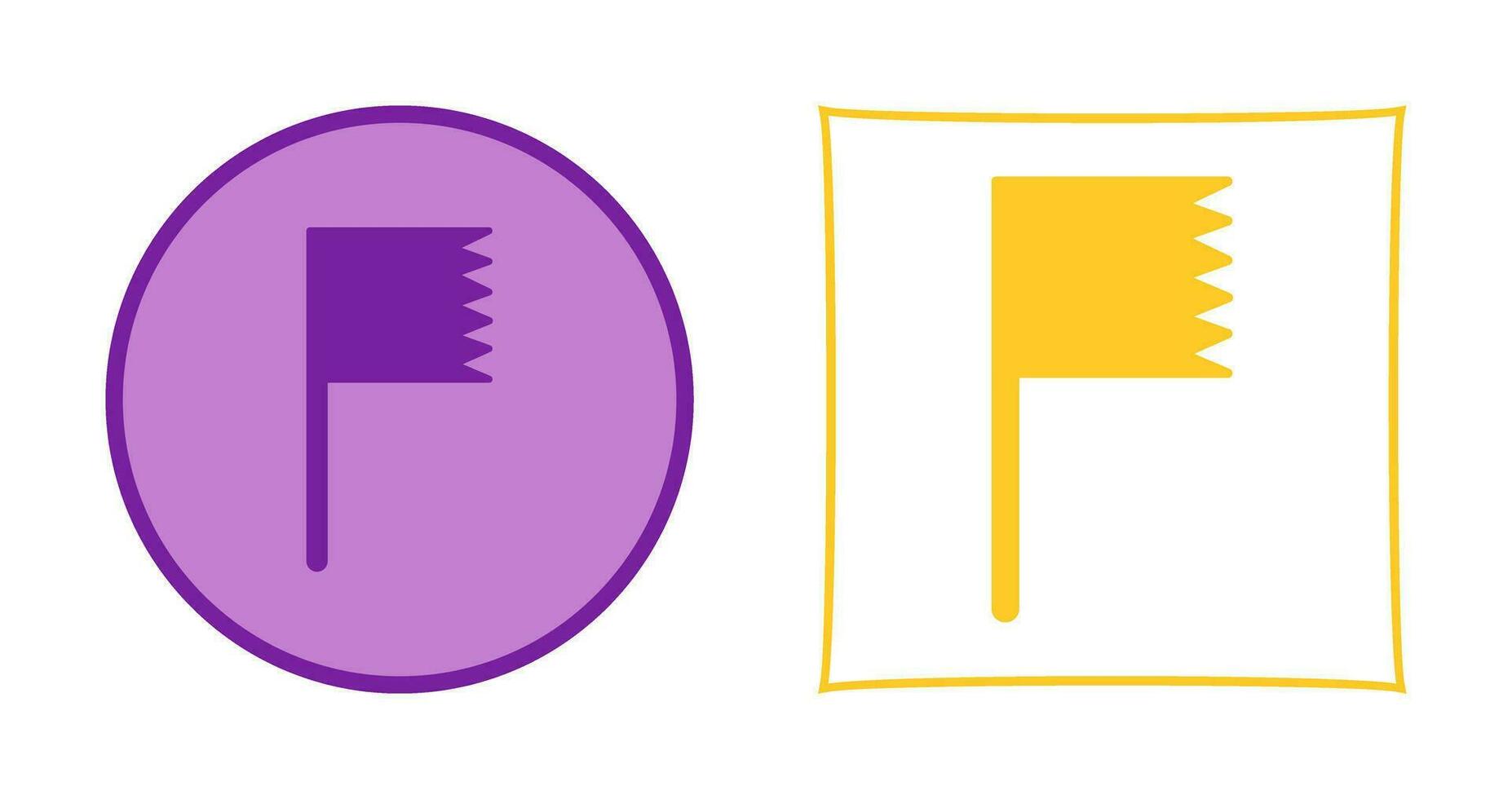 Unique Flag Vector Icon